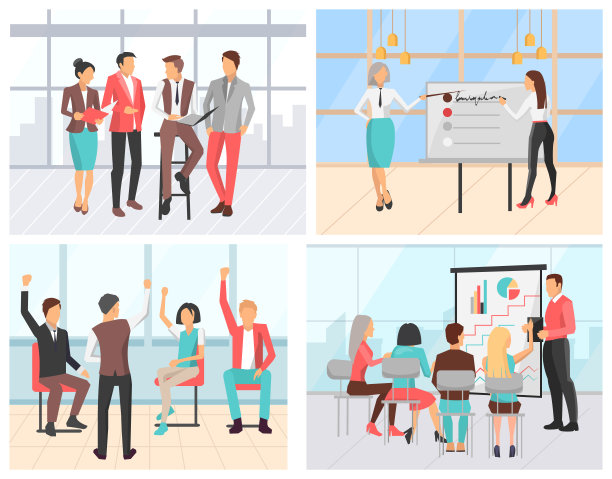 团队合作在会议办公室成功的演讲者图片下载