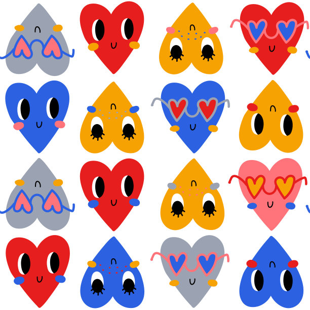 天衣无缝的情人节图案。图片下载