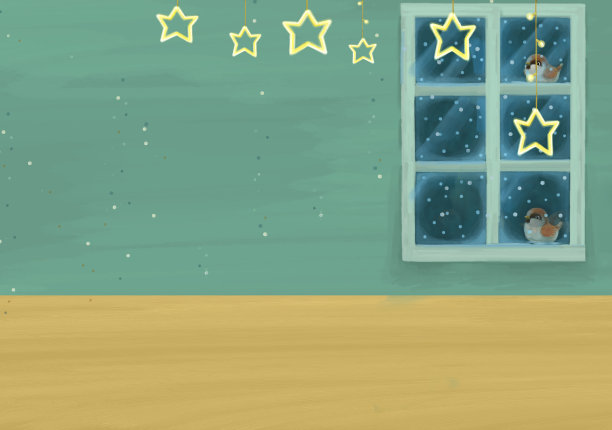 卡通场景与圣诞房和礼物-插图图片下载