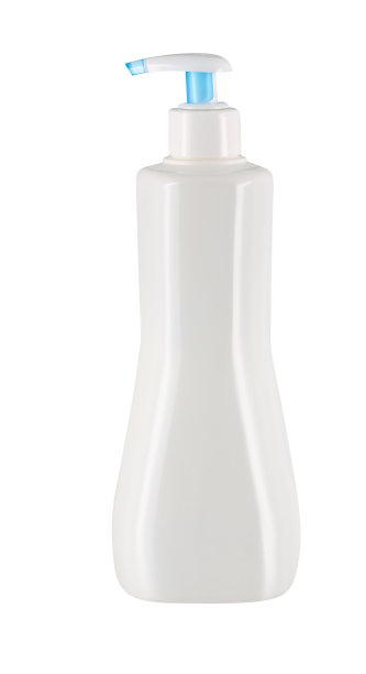 洗手液塑料泵瓶上隔离白色图片下载