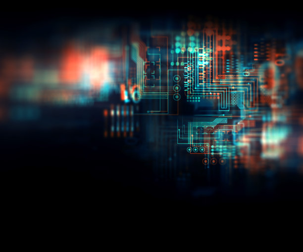 未来线路板抽象图案背景插图图片下载