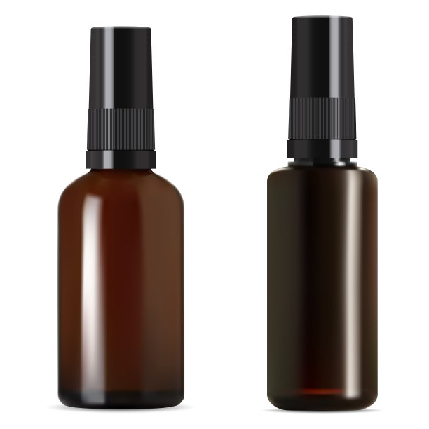 棕色玻璃瓶，医用糖浆琥珀小瓶螺丝图片下载