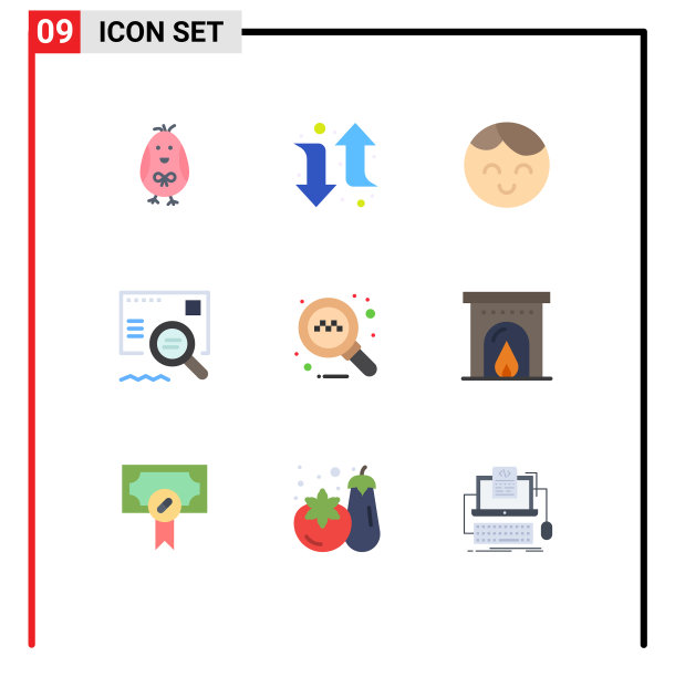 象形文字设置9个简单的单色酒店图片下载