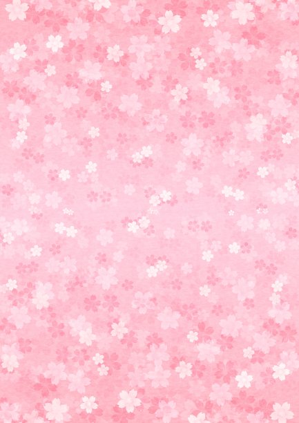 樱花在屏幕上向上和向下蔓延的插图。图片下载