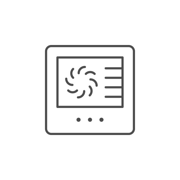 通风控制面板线条图标图片下载