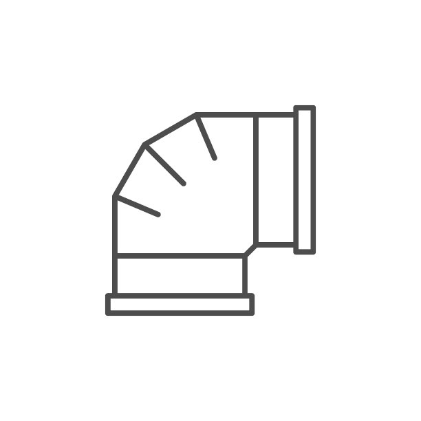 通风管路轮廓图标图片下载