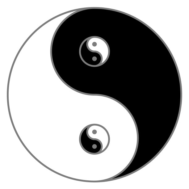 泰极图，阴极，顺时针插图矢量Taeteuk顺时针插图矢量图片下载