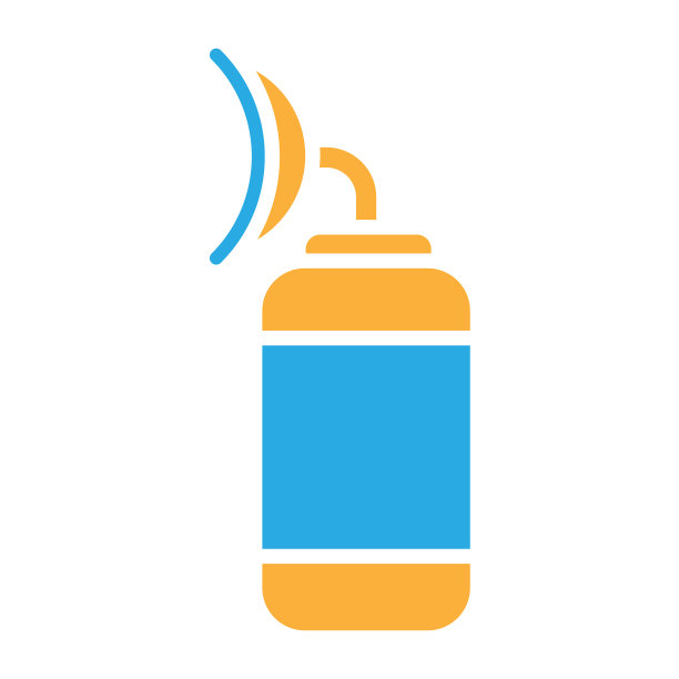 氧气喷雾图标设计矢量插图图片下载