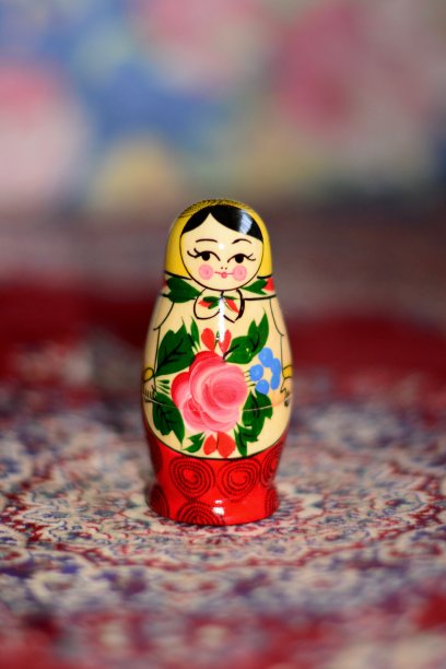 娃娃，俄罗斯木制玩具图片下载