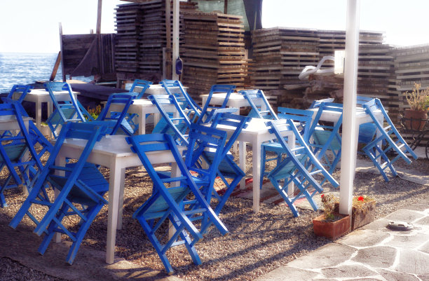 空的海滩餐厅提供图片下载