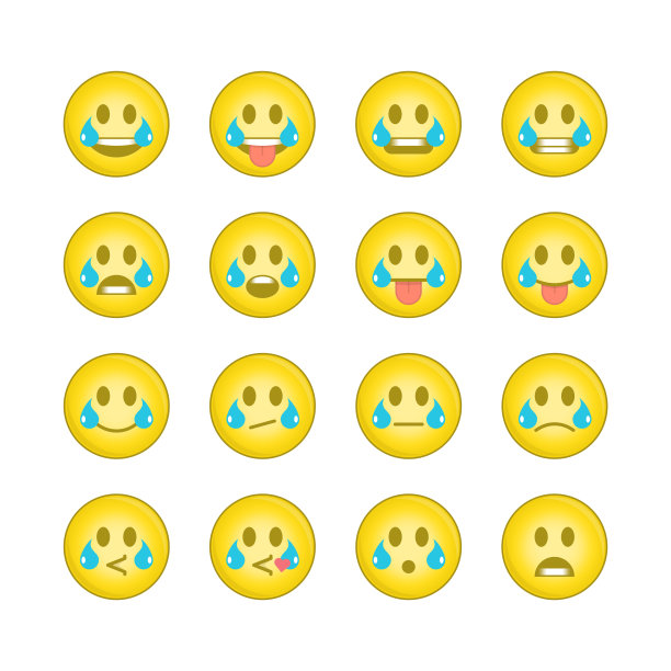 表情微笑图标集14。图片下载