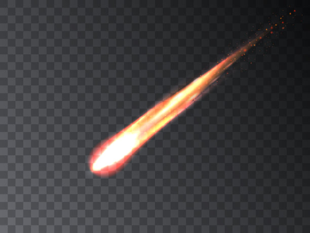 向量坠落陨石图片下载