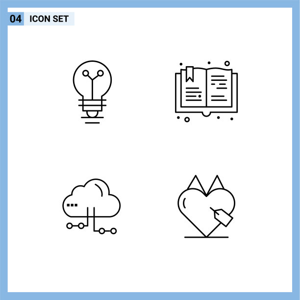 用户界面包4基本填充线平图片下载