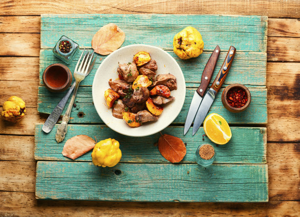 芳香油炸肝图片下载