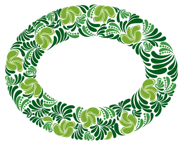 圆形花架由叶子制成的矢量复古设计，装饰空白经典风格的边框，豪华美丽的背景，邀请或贺卡与文字的地方。图片下载