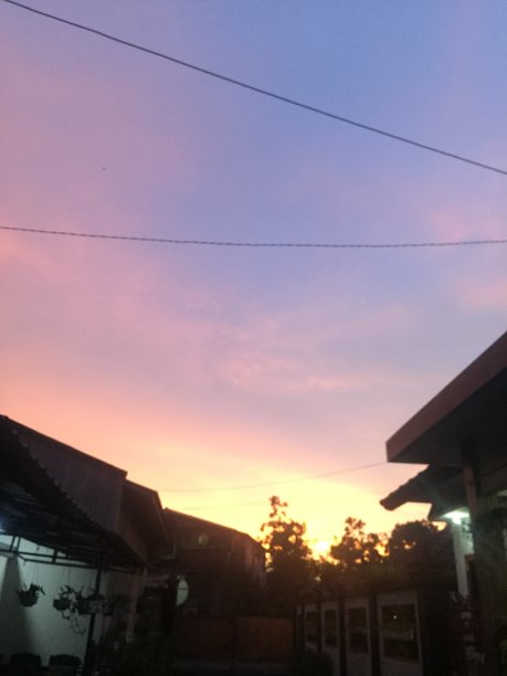 家的日落图片下载