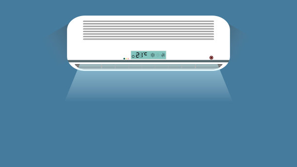 冷气流动的空调素材图片
