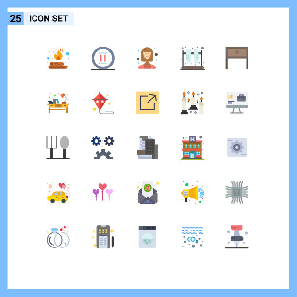 通用图标符号组25现代扁平图片下载
