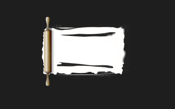 用木擀面杖和面粉揉面。烘焙、披萨、饼干、饼干、面包的概念设计。图片下载