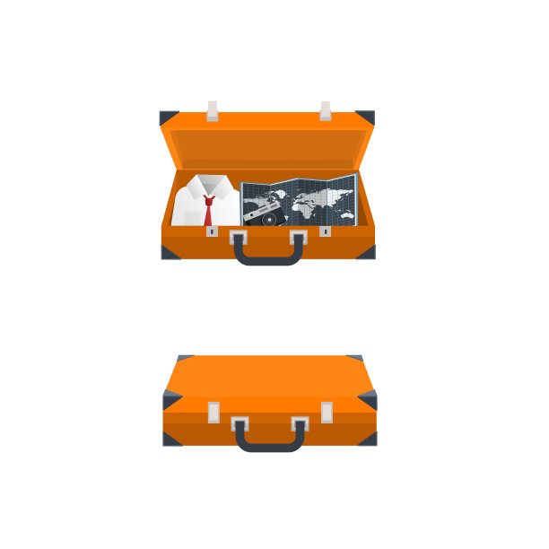 旅行袋。手提箱里的东西图片下载