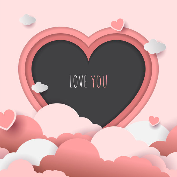 爱纸风格的粉红色背景图片下载