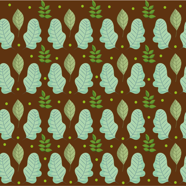 叶叶自然枝叶，点褐色底色图片下载