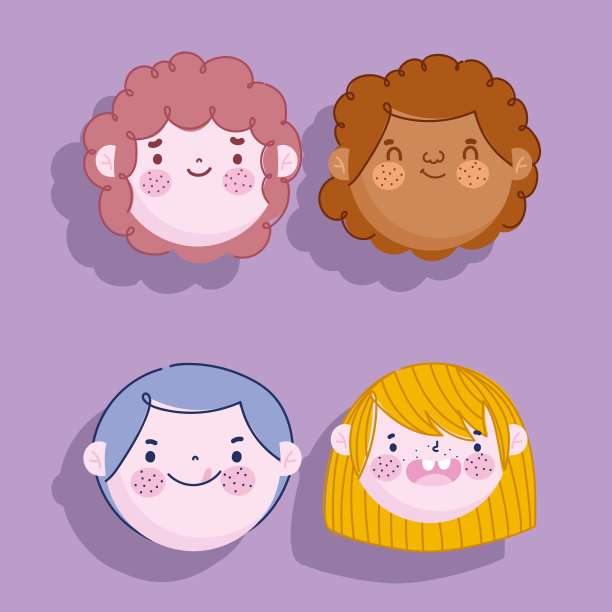 儿童、男孩面向卡通人物设定男性偶像图片下载