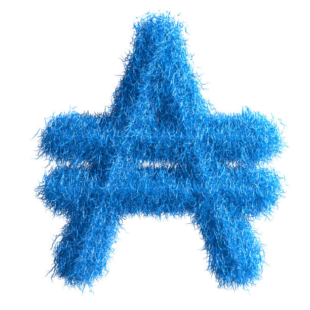 南阿根廷毛皮制成，毛皮字体，3d字母。3 d演示。图片下载