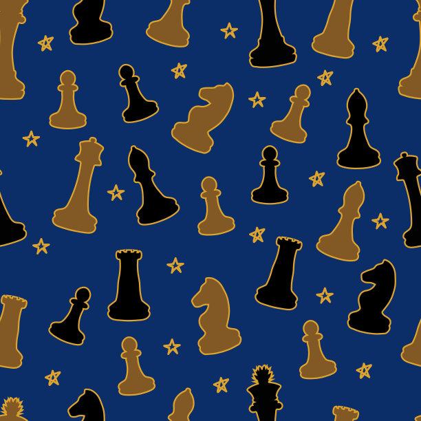 棋子无缝模式。矢量图图片下载