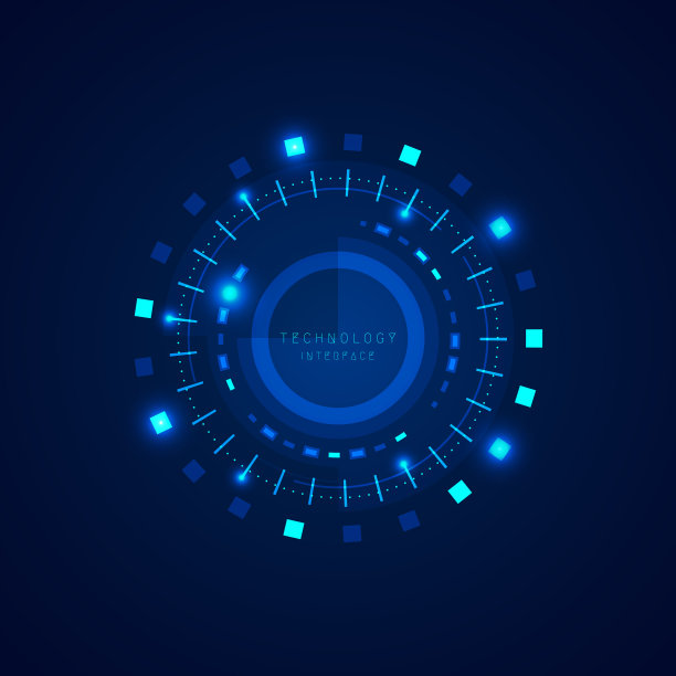 摘要科技蓝电源接口现代设计模板。未来设计的技术演示背景。说明向量图片下载