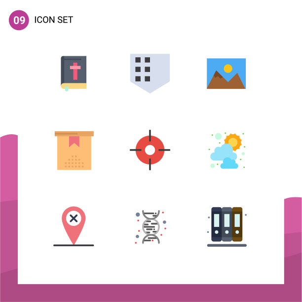 包9创意平面彩色地图GPS照片图片下载