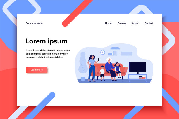 一家人在家里一起看电视图片下载