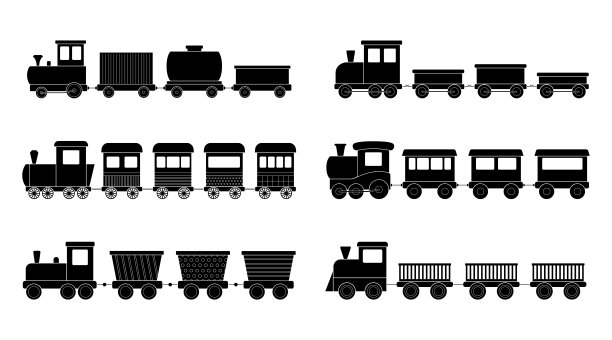 一套儿童训练，矢量插图图片下载