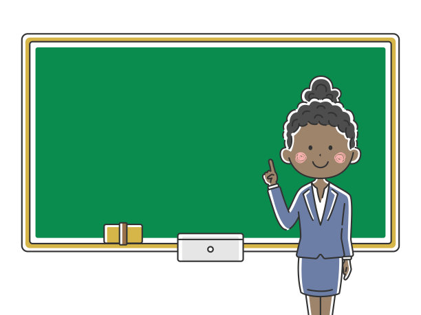 一个黑人教师讲课的插图。图片下载