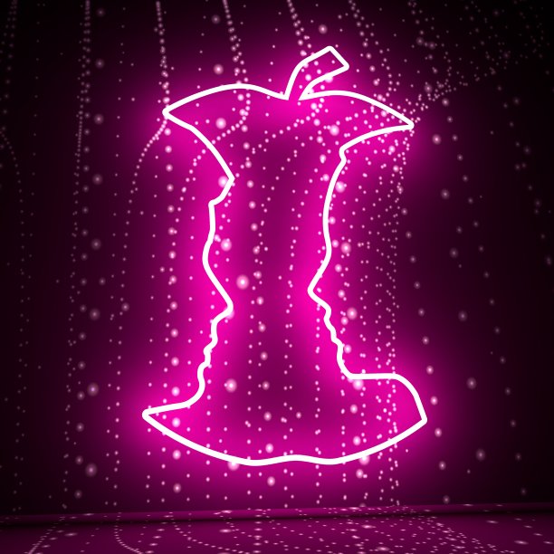 两个头的剪影。图片下载