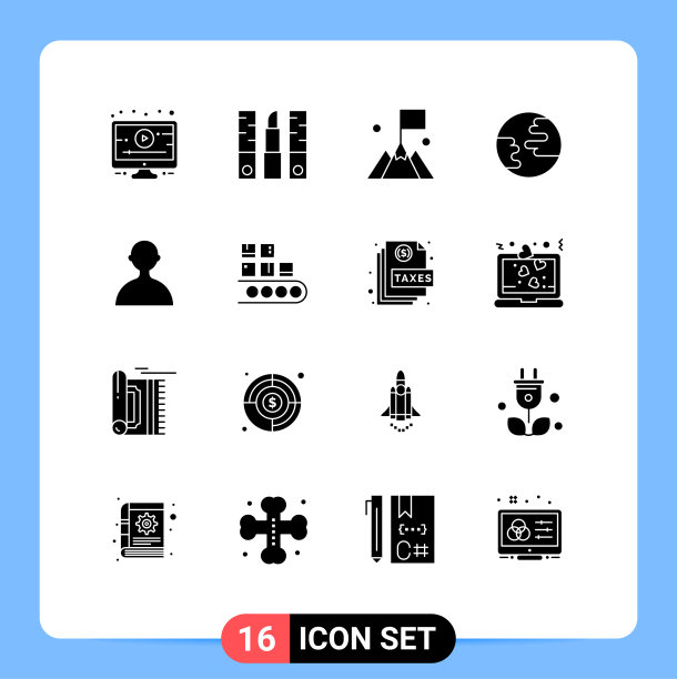 为基础设置16个商业实体雕文包图片下载