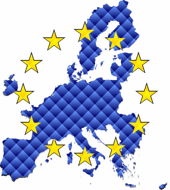 欧盟马赛克地图图片下载