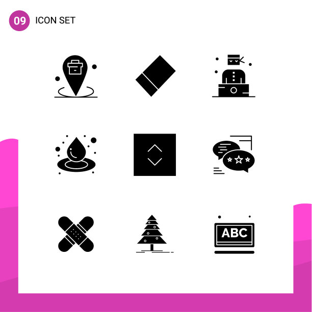 主题立体符号和可编辑符号的9种图片下载