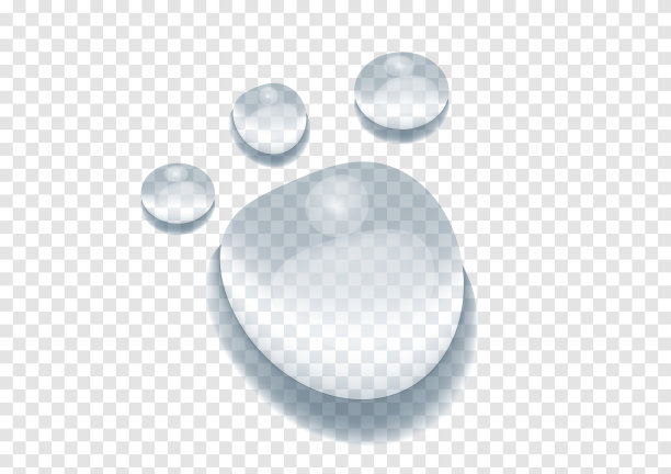 真实的水滴矢量隔离在透明背景ep58图片下载