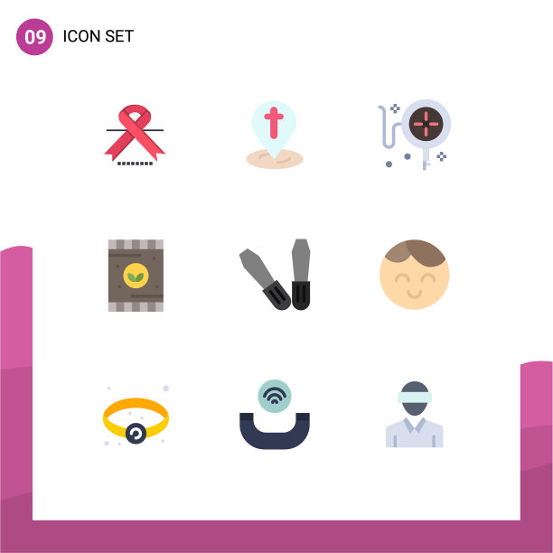 设置9 flat colors on grid for bamechanic图片下载