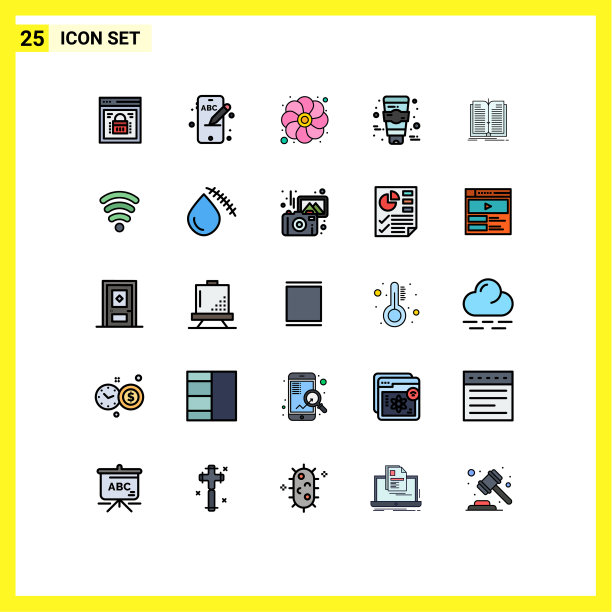 现代设置25填充线和平色图片下载