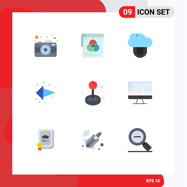 9种适用于网络和移动的通用平面颜色图片下载