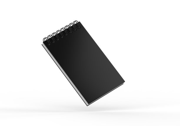 空白笔记本模拟设计和广告。画板与弹簧和自由复制空间模板在孤立的白色背景。三维演示图片下载