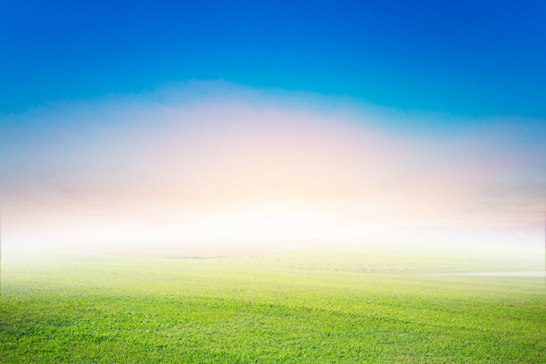 草地景观和室外天空抽象风格图片下载