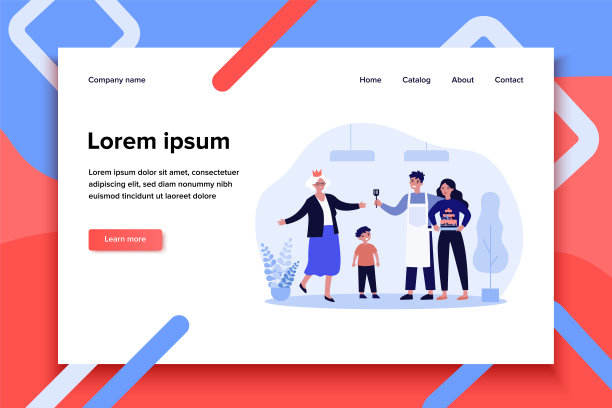 一家人做蛋糕，庆祝祖母的生日图片下载