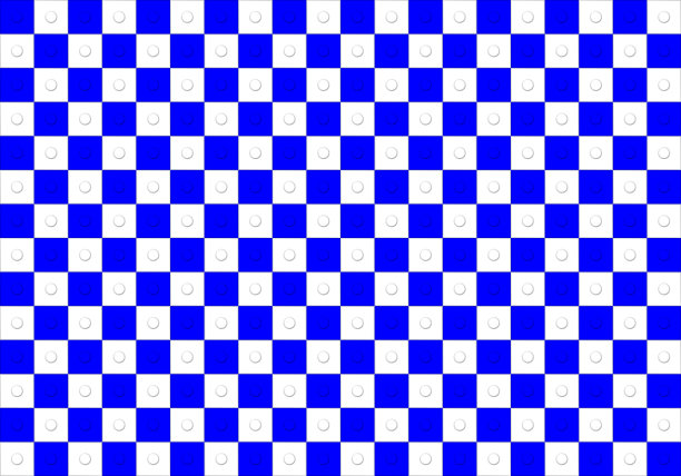 蓝色和白色方块的背景遍布整个地方。图片下载