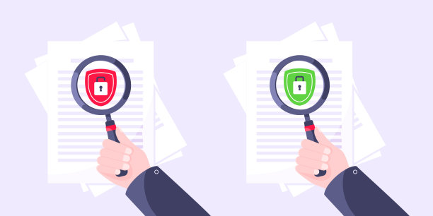 隐私政策，安全锁和数据保护隐喻集。图片下载