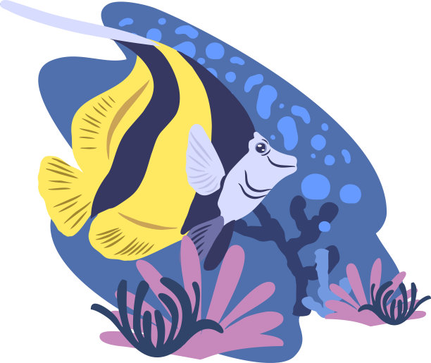 世界海洋日。庆祝活动致力于保护和保护世界的海洋、水和生态系统。矢量图像海浪，鱼和植物图片下载