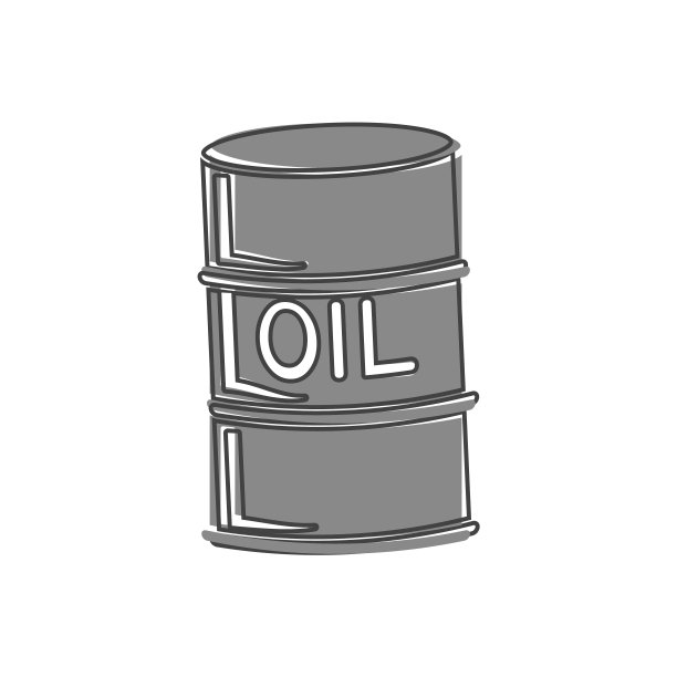 油桶矢量图标卡通风格上的白色孤立的背景。图片下载