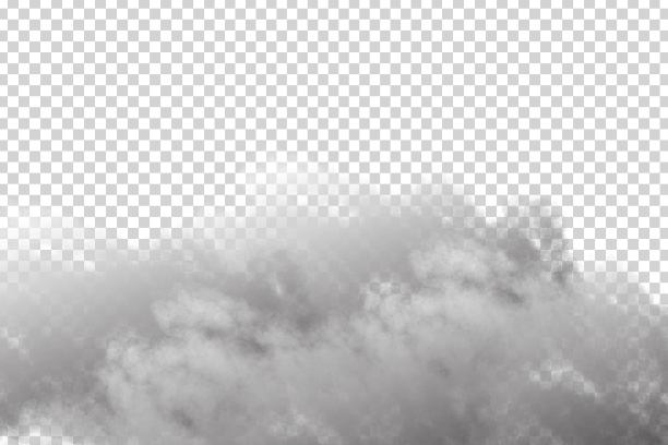 矢量现实孤立的云天空模板装饰和覆盖上透明的背景。风暴和云景的概念。图片下载